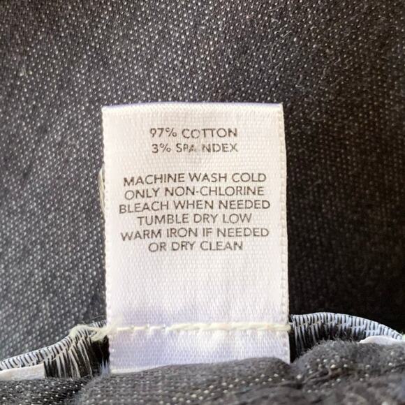 Loft Shorts Women's Size 6 Dark Academia Chambray Zip Front 10 Inch Inseam - Picture 5 of 7